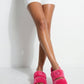 Pink Fur Slippers