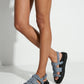 Blue Textured Sandals