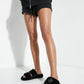 Black Fur Slippers