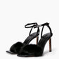 Night-Out Black Fur Heels