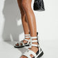 White Chain Sandals