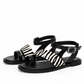 Zebra Strap Sandals