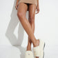 Ivory Fur Slippers