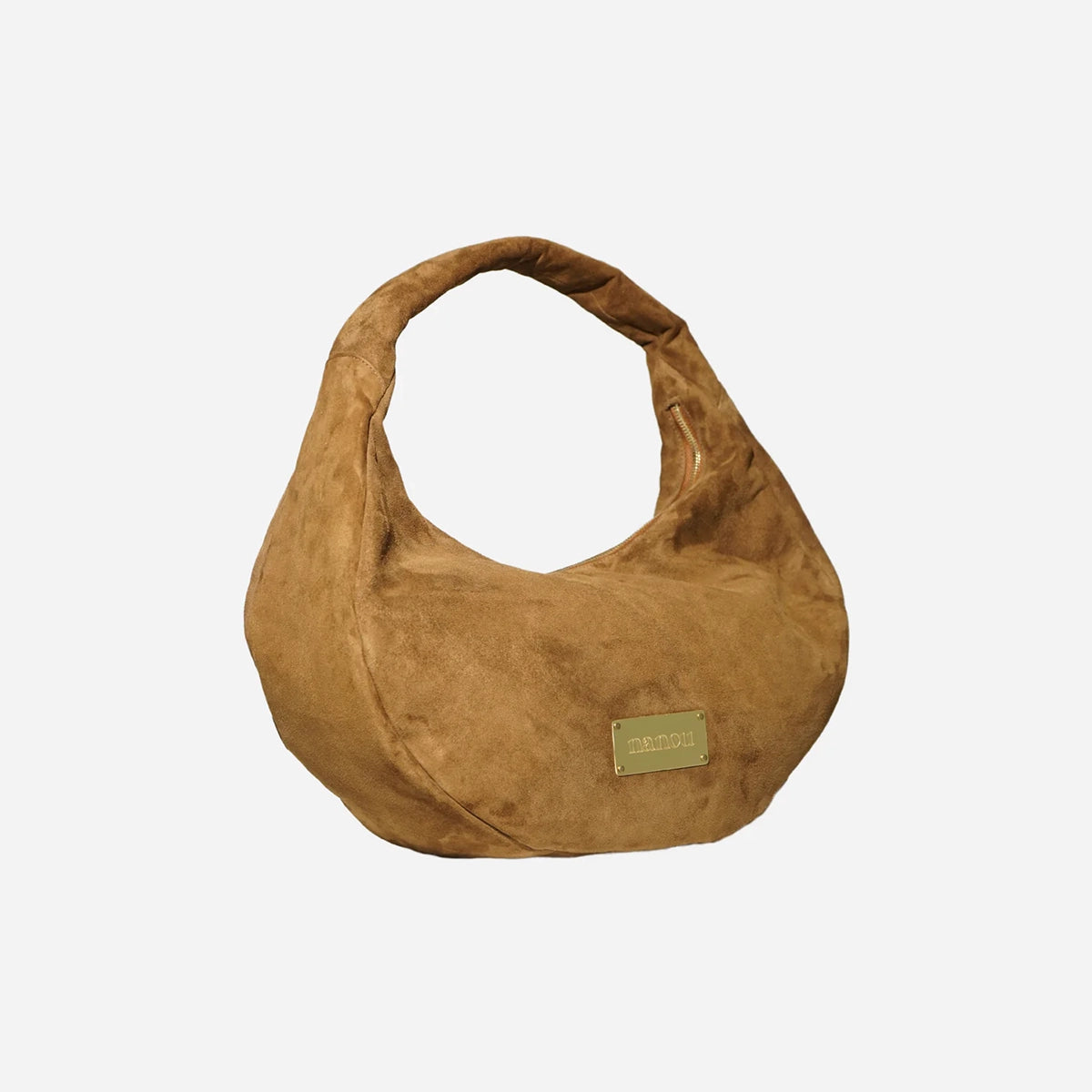 The Circle bag Medium Suede- Chocolate