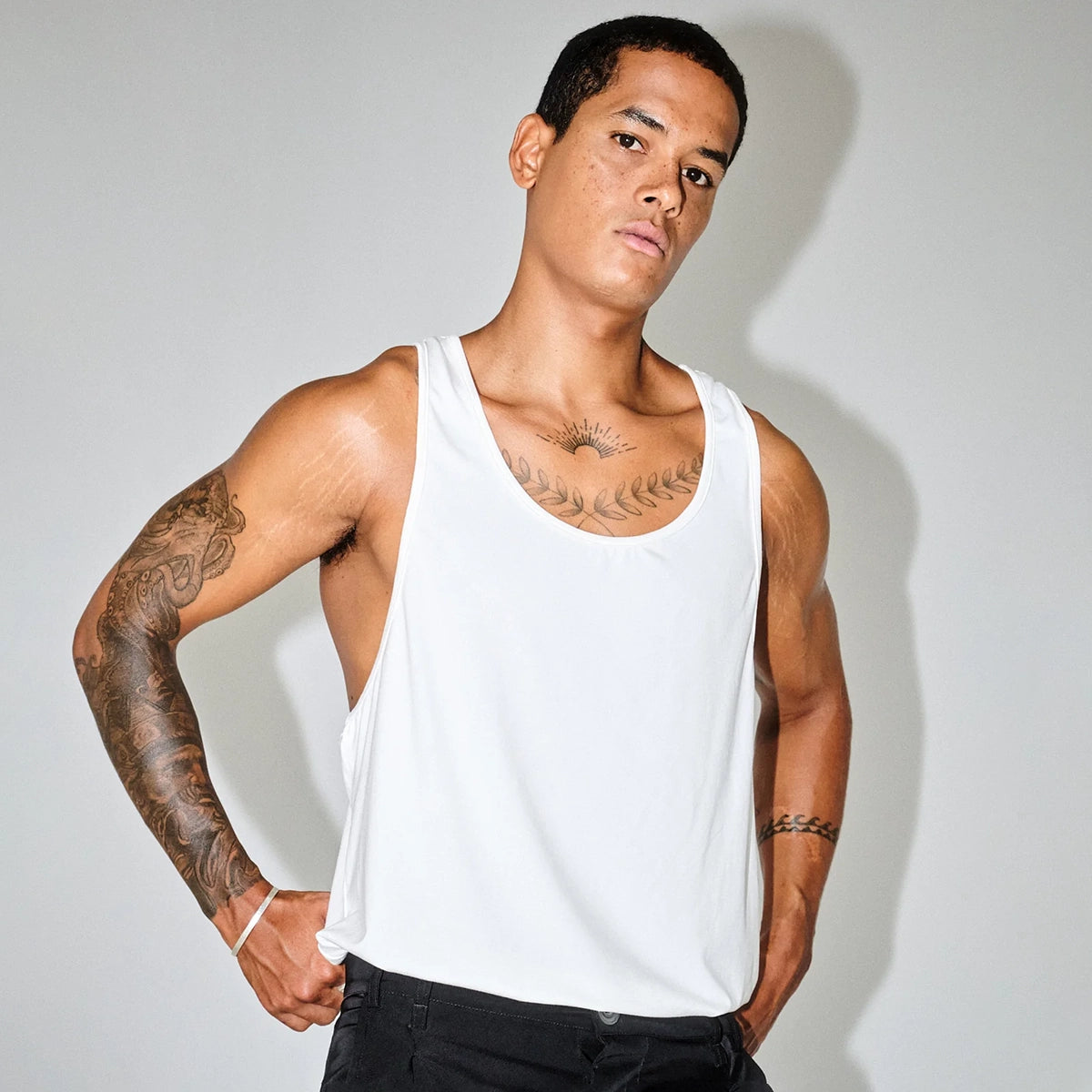 Bow Singlet In White