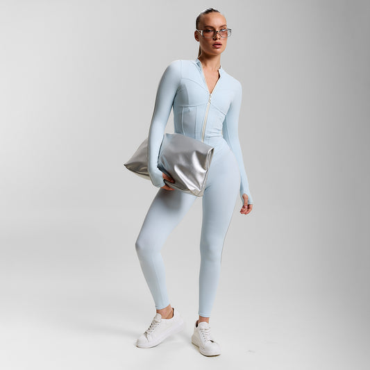 MODEL P02.27 SET TOP LEGGINGS SKY BLUE