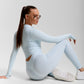 MODEL P02.27 SET TOP LEGGINGS SKY BLUE