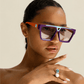 Purple Shield Sunglasses