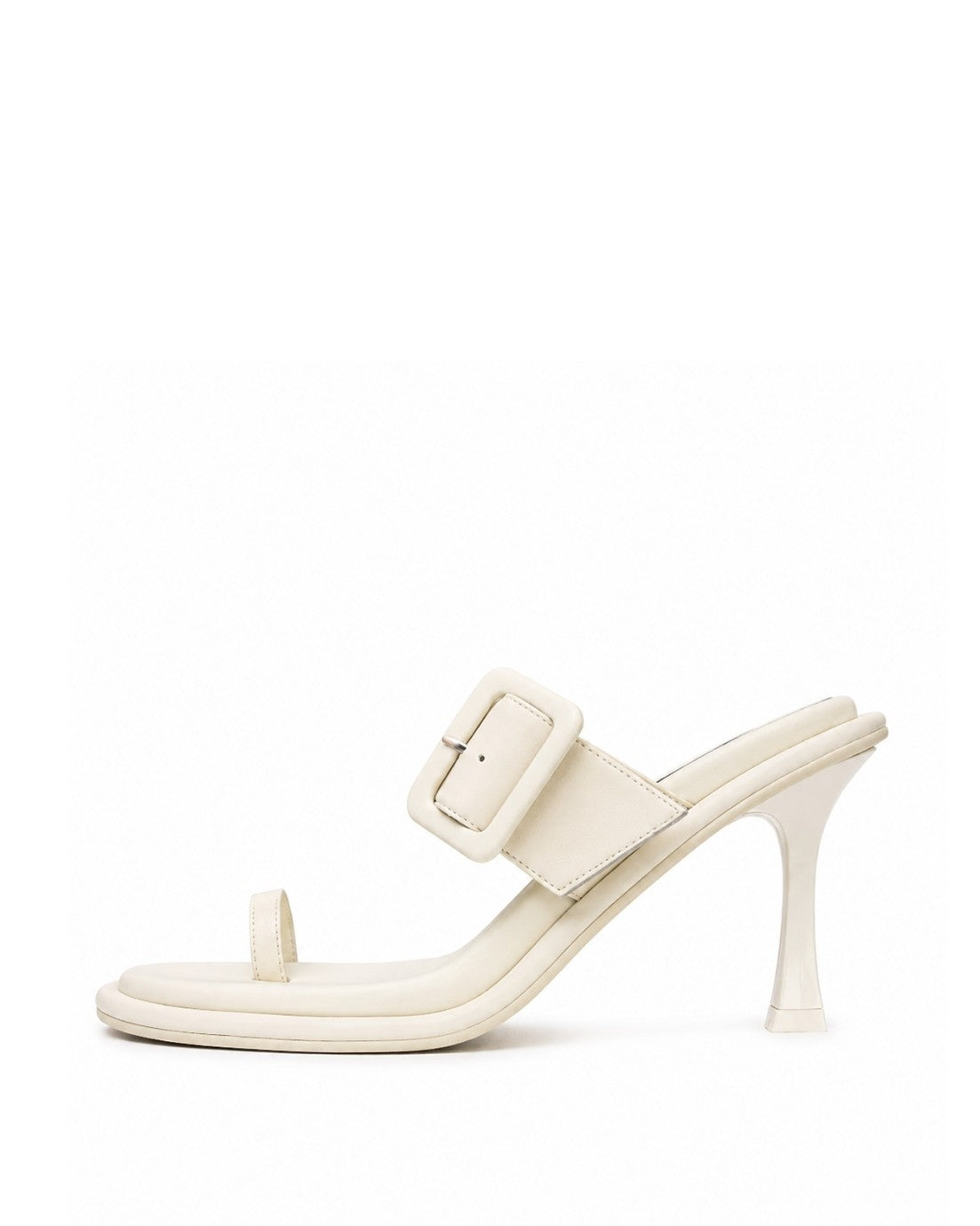 Ivory Buckle Heels