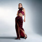 CONFIDENT DRAPING TOP IN BROWN