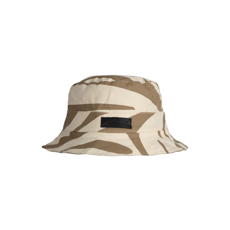CREAM & CAMEL BUCKET HAT