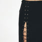 SKIRT WITH GROMMETS