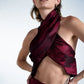 CONFIDENT DRAPING TOP IN BROWN