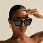 Black Geometric Sunglasses