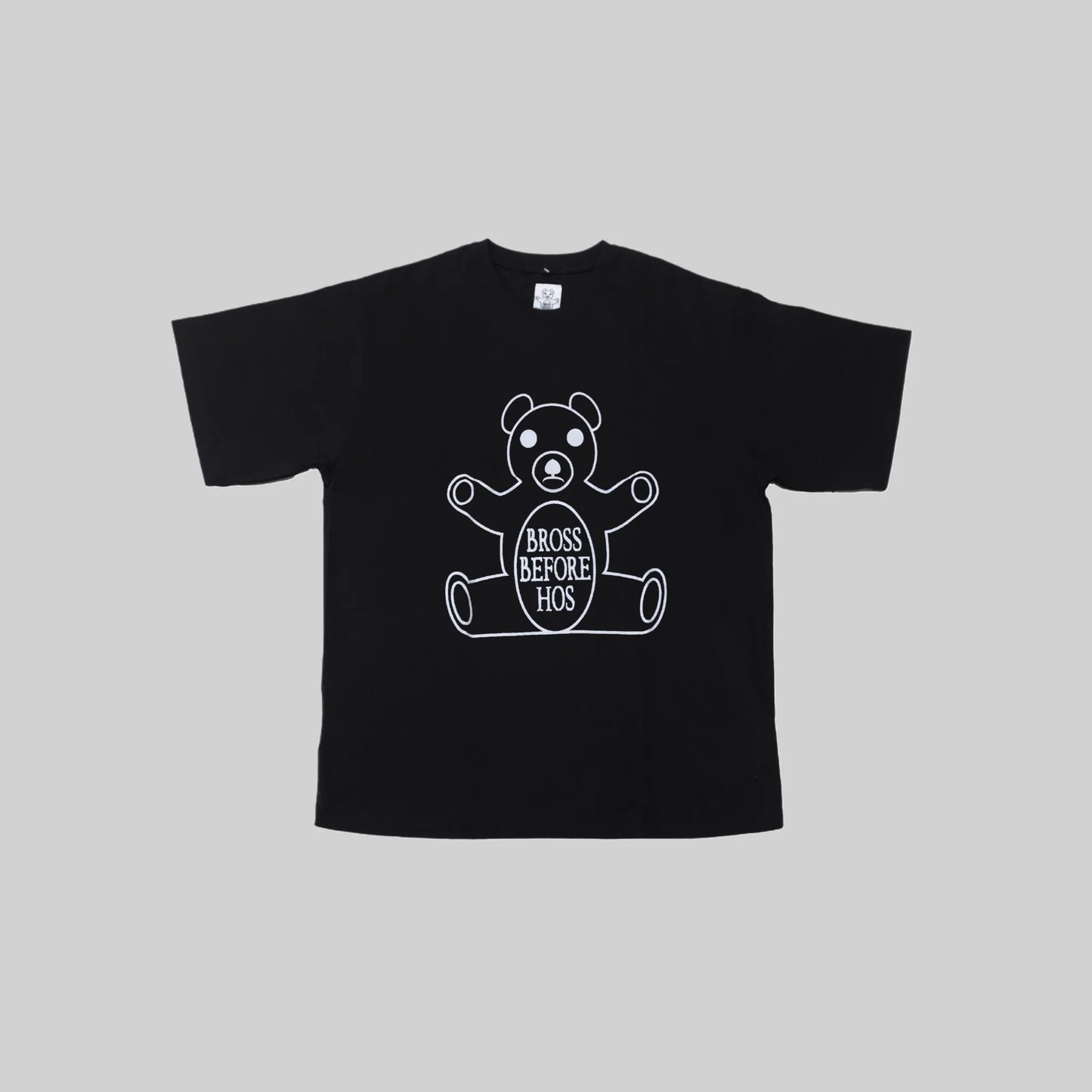 T-SHIRT BEAR PRINT BLACK