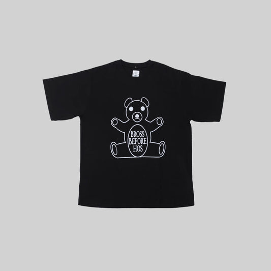 T-SHIRT BEAR PRINT BLACK