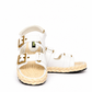 White Buckle Sandals