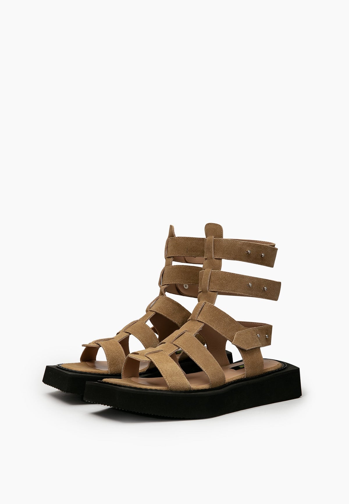 Beige Gladiator Sandals
