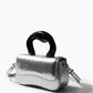 Silver Sculptural-Handle Evening Bag