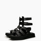 Black Gladiator Sandals