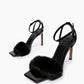 Night-Out Black Fur Heels