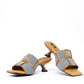 Denim Mule Heels