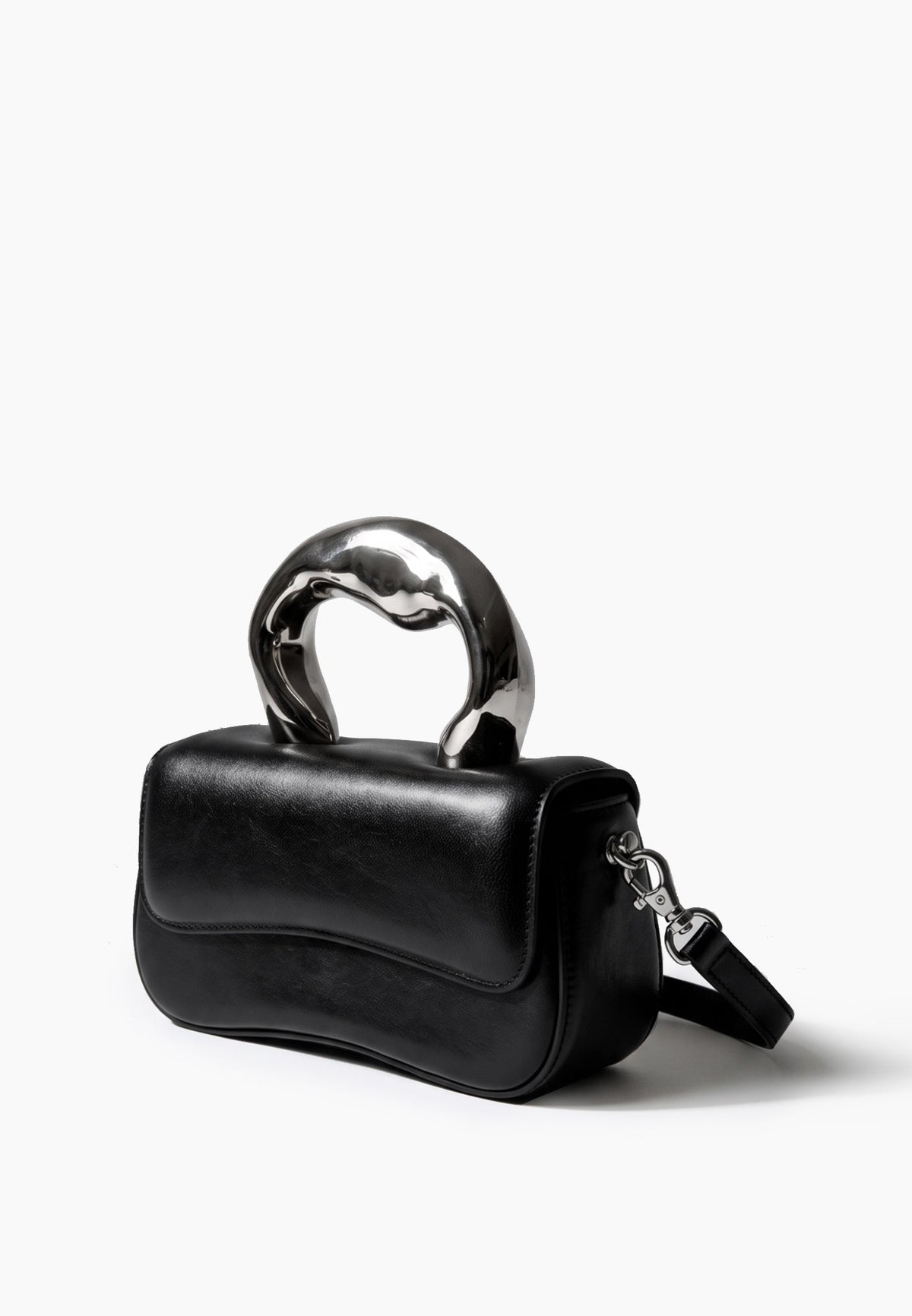 Black Handle Box Bag
