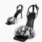 Monochrome Fur Heels