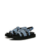 Blue Textured Sandals