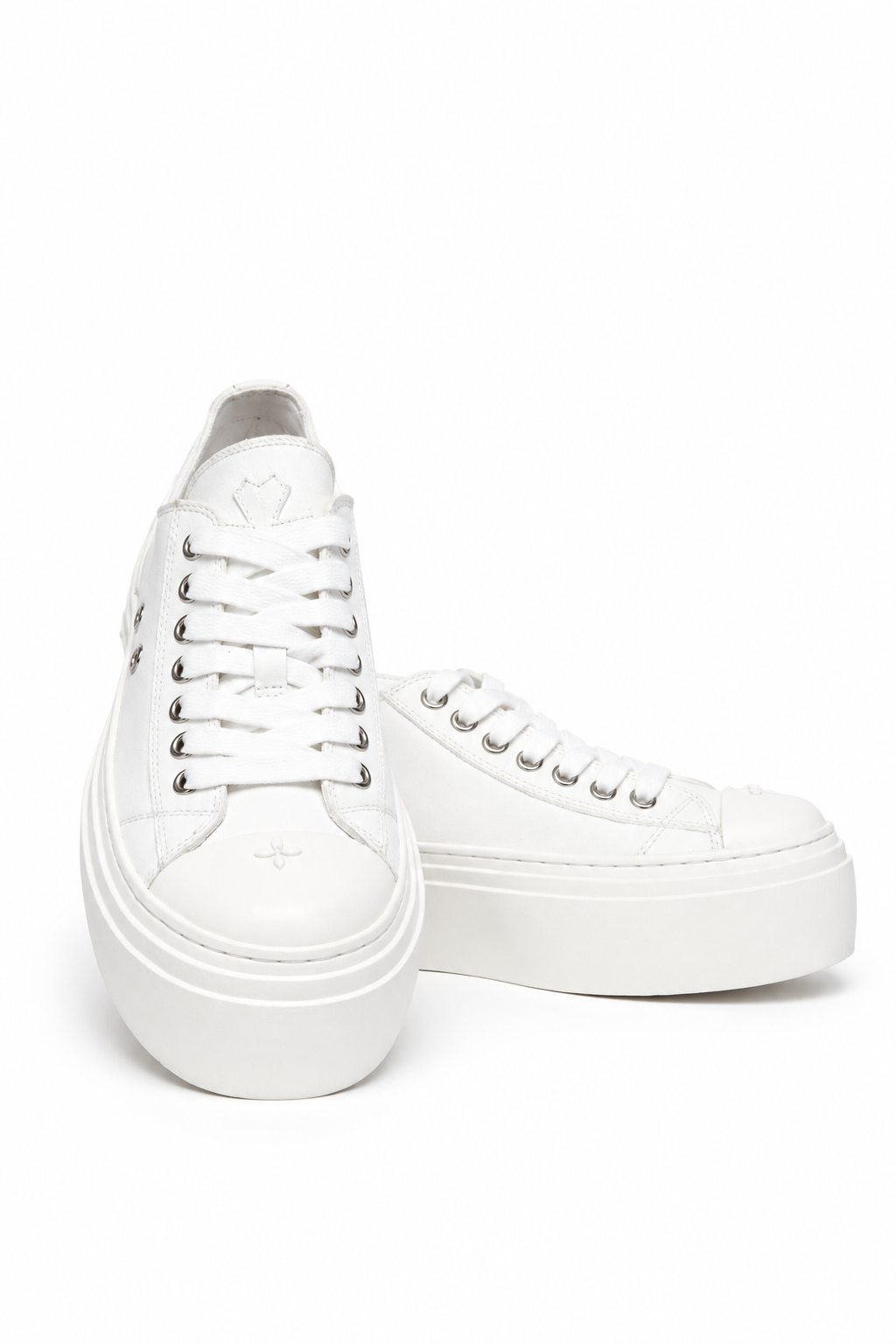 White Platform Sneakers