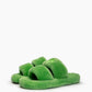 Green Fur Slippers