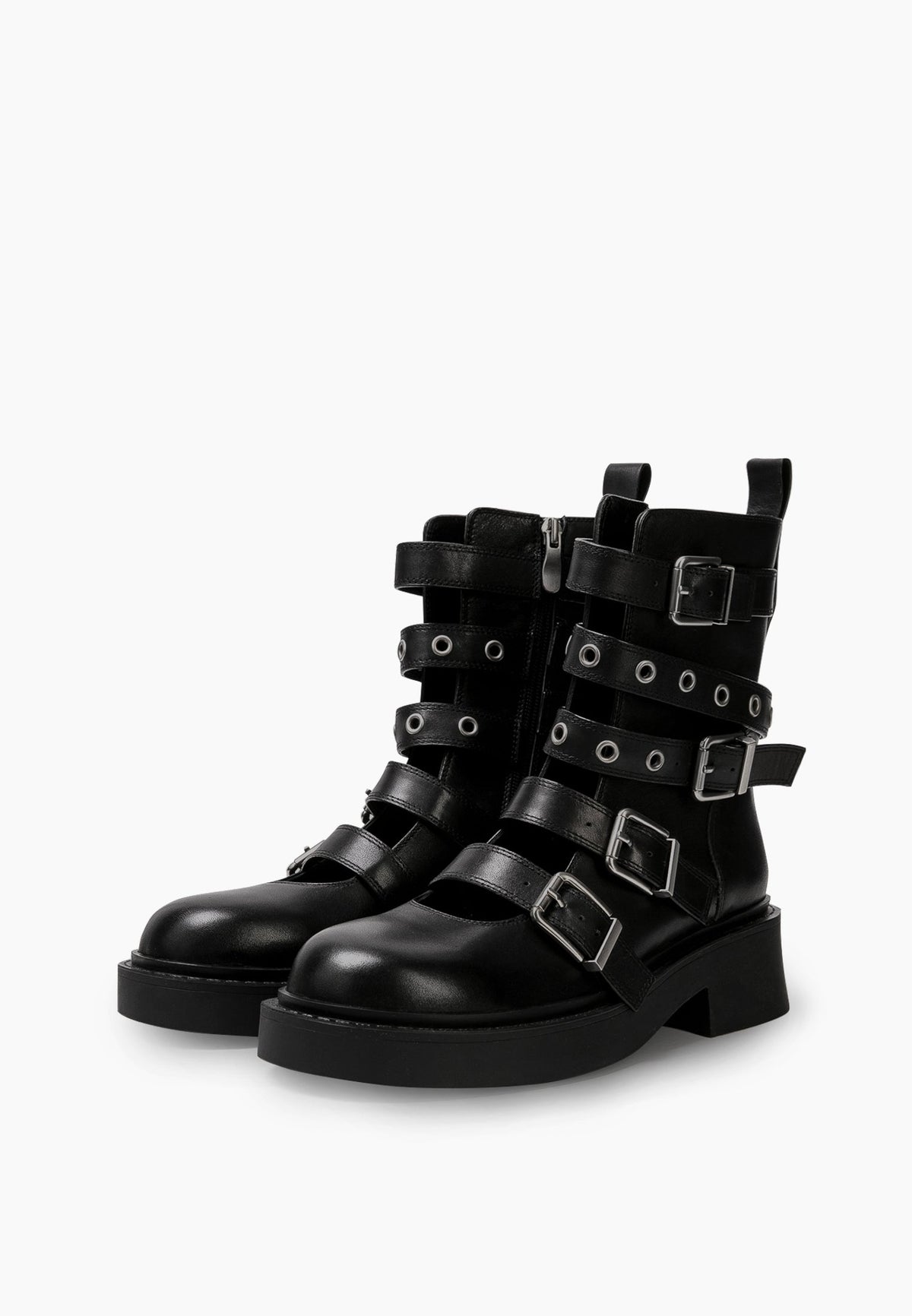 Black Cage Boots