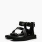 Black Cross Sandals