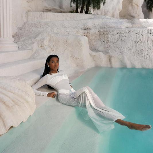 Aurelia Long Skirt In Ivory