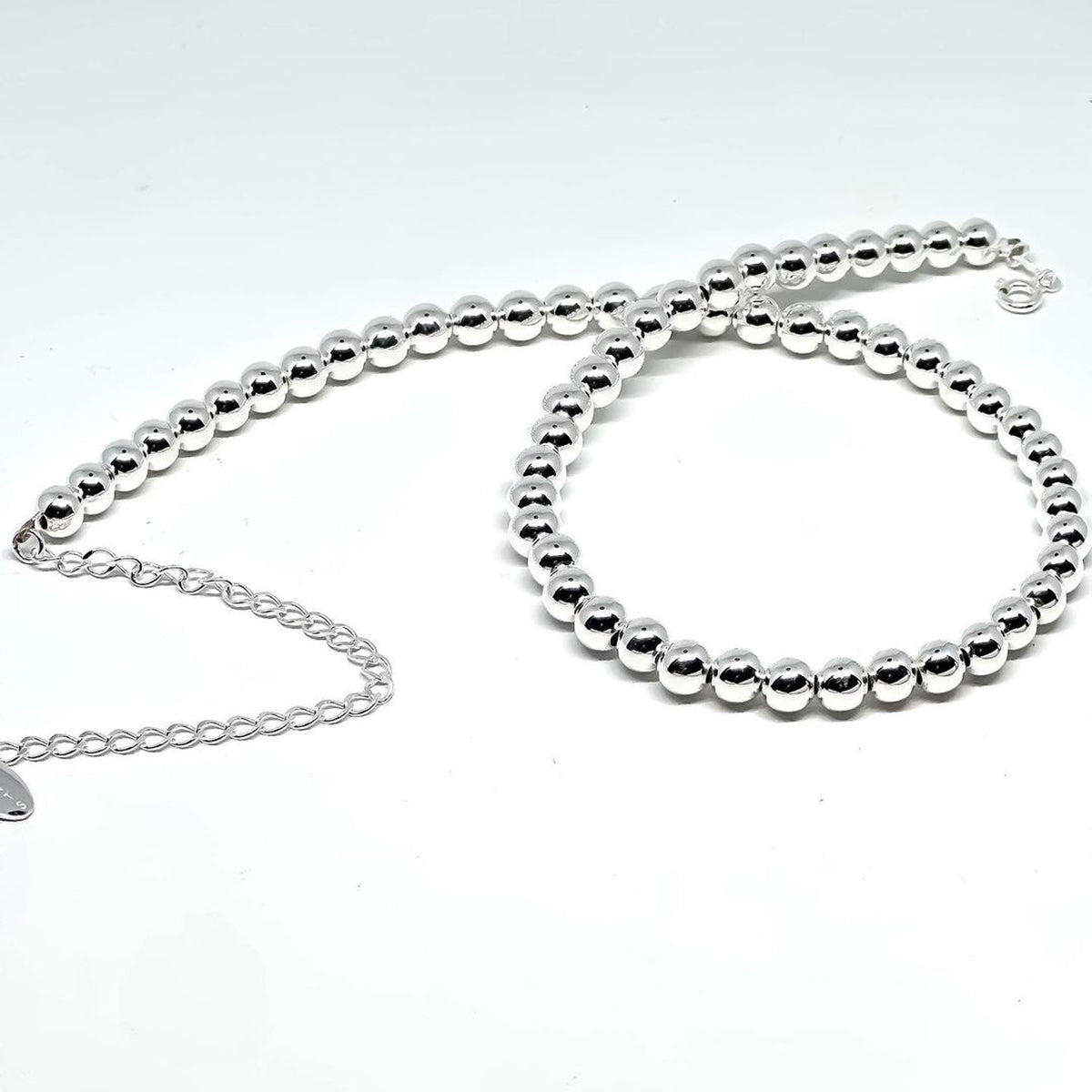 Silver Beads Necklace (Chocker)