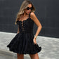 Neec Dress Corset Ruffle Black
