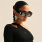 Black Rectangle Sunglasses