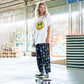 LINEN PANTS BBH SIGNATURE PRINT BLACK
