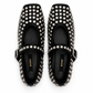 Studded Mary Jane Flats