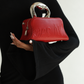 Red Sculptural Evening Bag
