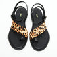 Leopard Toe Sandals
