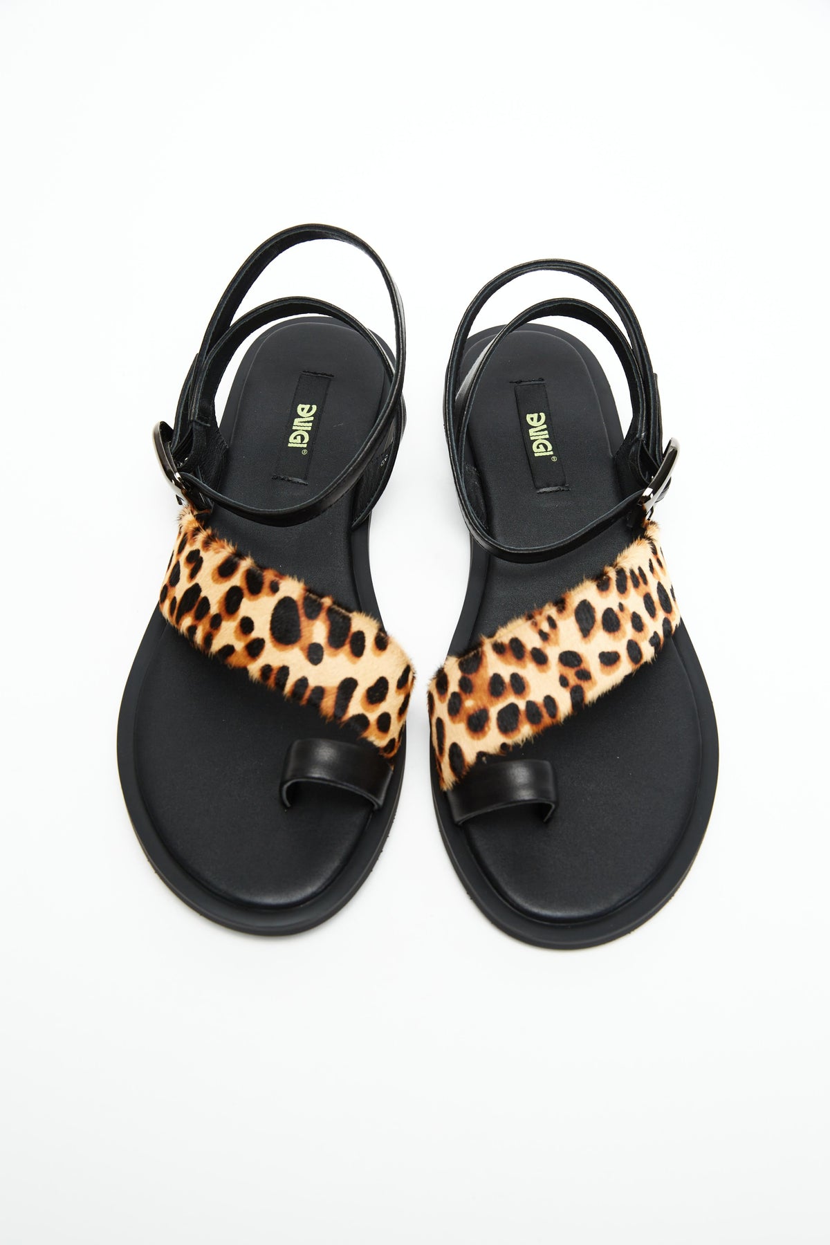 Leopard Toe Sandals