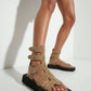Beige Gladiator Sandals