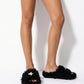 Black Curly Slippers