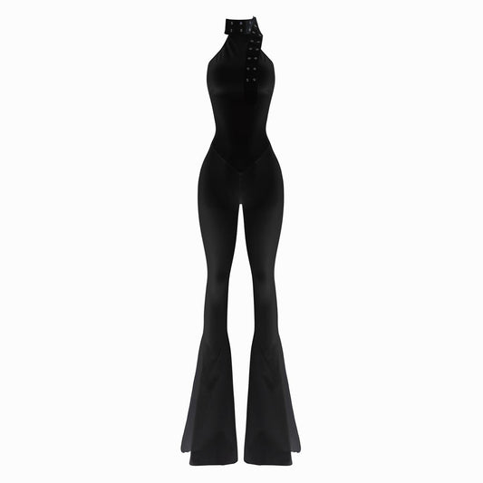 Valkyrie Long Catsuit Black