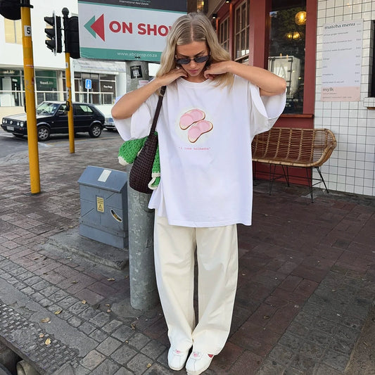 KOLBASKA T-SHIRT IN WHITE