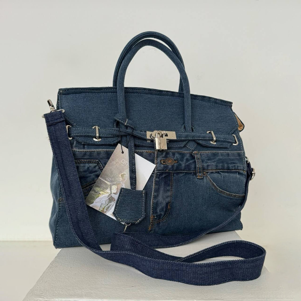 Vintage denim bag M