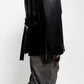 SLAB STRUCTURED BLAZER FAUX LEATHER