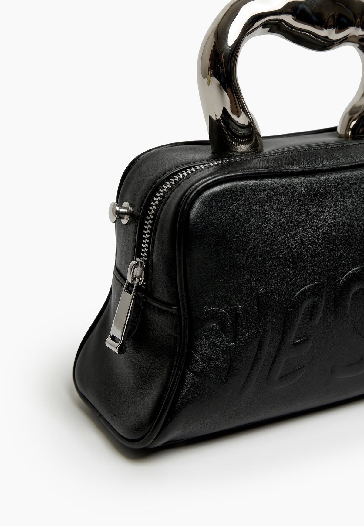 Black Sculptural Mini Bag