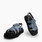 Blue Textured Sandals